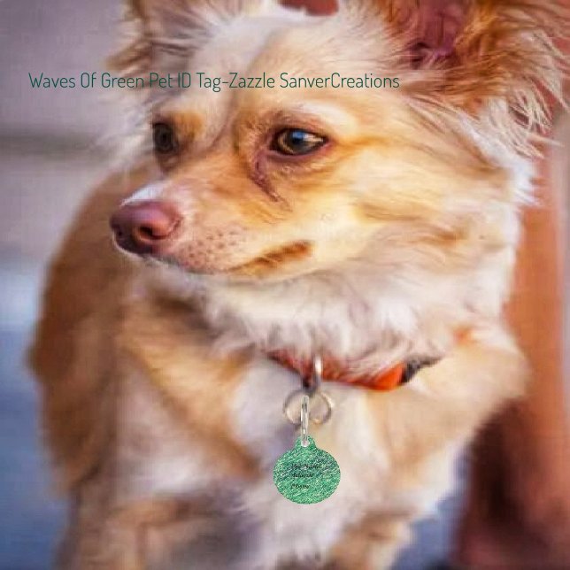 Wellen von Grün Haustiermarke (Von Creator hochgeladen)