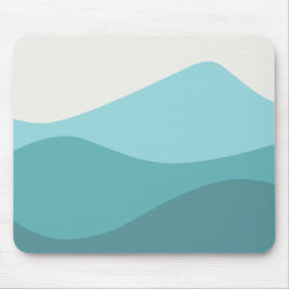 Wellen von Grün Mousepad