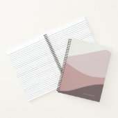 Wellen von Mauve Notizblock (Innenseite)