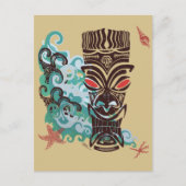 Wellen von TIki Postkarte (Vorderseite)