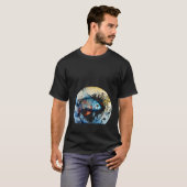 Wellen Wasser Fisch T-Shirt (Vorne ganz)