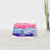 Wellen Watercolor Karte (Vorderseite)