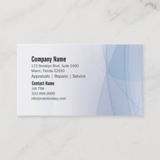 Wellen-Wesentlich-Visitenkarte Visitenkarte (Vorderseite)