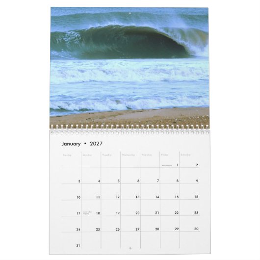 Wellen, Wind u. Sand Calander 2012 Kalender (Jan 2027)