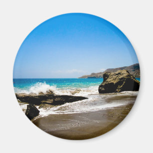 Wellenabbruch auf Strand Magnet