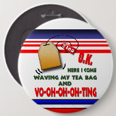 Wellenartig bewegen meines Teebeutels Button (Vorne & Hinten)