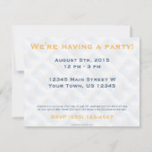 Wellenartig bewegende Flagge Argentiniens Einladung (Rückseite)