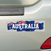 Wellenartig bewegende Flagge Australiens Autoaufkleber (Auf Auto)
