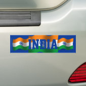 Wellenartig bewegende Flagge Indiens Autoaufkleber (Auf Auto)