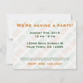 Wellenartig bewegende Flagge Irlands Einladung (Rückseite)