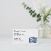 Wellenartig bewegende Flagge Schottlands Visitenkarte (Stehend Vorderseite)