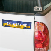 Wellenartig bewegende Flagge Ukraine Autoaufkleber (Auf Lkw)