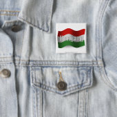 Wellenartig bewegende Flagge Ungarns Button (Beispiel)
