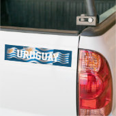 Wellenartig bewegende Flagge Uruguays Autoaufkleber (Auf Lkw)