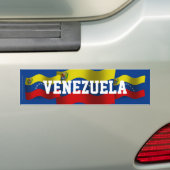 Wellenartig bewegende Flagge Venezuelas Autoaufkleber (Auf Auto)