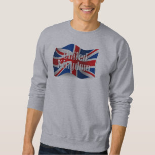 Wellenartig bewegende Flagge Vereinigten Sweatshirt