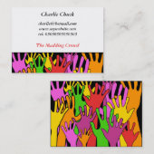 Wellenartig bewegende Hände Visitenkarte (Vorne/Hinten)