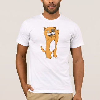 Wellenartig bewegende Katze T-Shirt