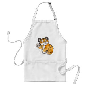 Wellenartig bewegende Tiger-CUB-Schürze Schürze
