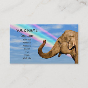 Wellenartig bewegender Elefant Visitenkarte