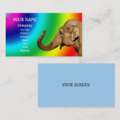 Wellenartig bewegender Elefant Visitenkarte (Vorne/Hinten)