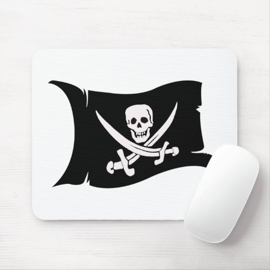 Wellenartig bewegender Jack Rackham der Mousepad (Mit Mouse)