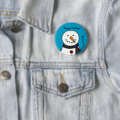wellenartig bewegender Schneemann Button (Beispiel)