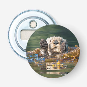Wellenartig bewegender Seeotter Flaschenöffner