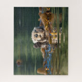 Wellenartig bewegender Seeotter Puzzle (Vertikal)