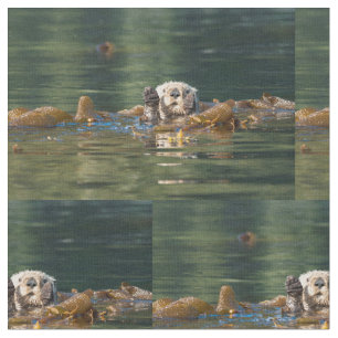 Wellenartig bewegender Seeotter Stoff