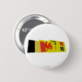 Wellenartig bewegendes Flaggen-Trio Hainaut Button (Vorne & Hinten)
