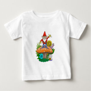Wellenartig bewegendes Gnome.jpg Baby T-shirt