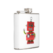 Wellenartig bewegendes hallo des roten flachmann (Rechts)