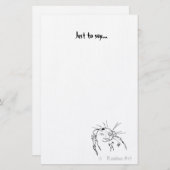 Wellenartig bewegendes Ratten-Briefpapier Briefpapier (Vorne/Hinten)