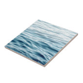 Wellenartig bewegtes blaues Wasser Fliese (Seite)