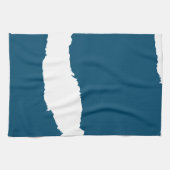 Wellenblau Geschirrtuch (Horizontal)