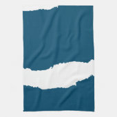 Wellenblau Geschirrtuch (Vertikal)