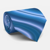 Wellenblau Krawatte (Gerollt)