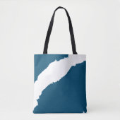 Wellenblau Tasche (Vorderseite)