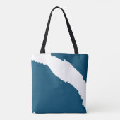 Wellenblau Tasche (Rückseite)