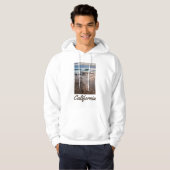 Wellenbrecher am Strand, Kalifornien Hoodie (Vorne ganz)