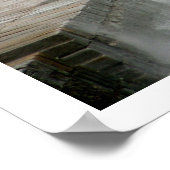 Wellenbrecher auf Pier Poster (Ecke)