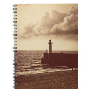 Wellenbrecher bei Sete, c.1855 (Albumendruck von Notizblock