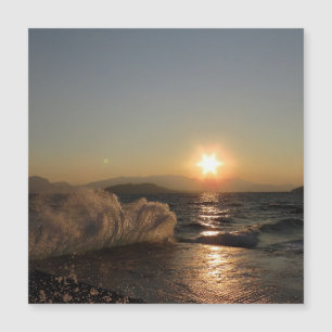 Wellenbrecher in Kroatien Slatine Magnetkarte