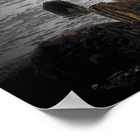 Wellenbrecher Poster (Ecke)