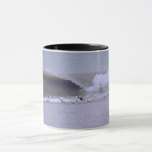 Wellenbrecher und Seageln Tasse
