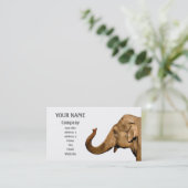 WellenElefant Visitenkarte (Stehend Vorderseite)