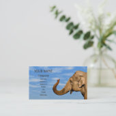 WellenElefant Visitenkarte (Stehend Vorderseite)