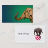 WellenElefant Visitenkarte (Vorne/Hinten)