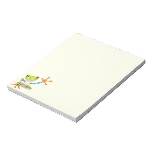 Wellenender mit Augen Baumfrosch Notizblock (Rotiert)